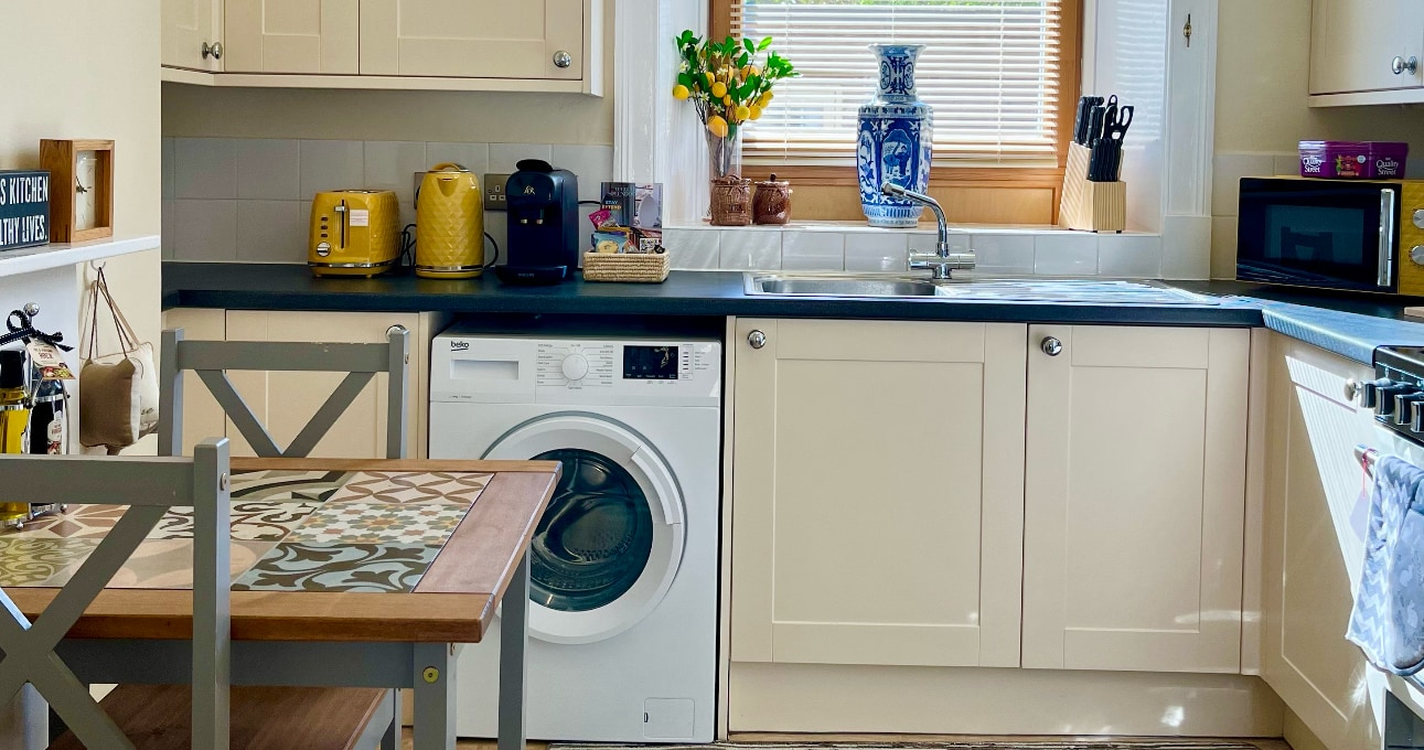 Bathroom in Woodstock furnished apartment
